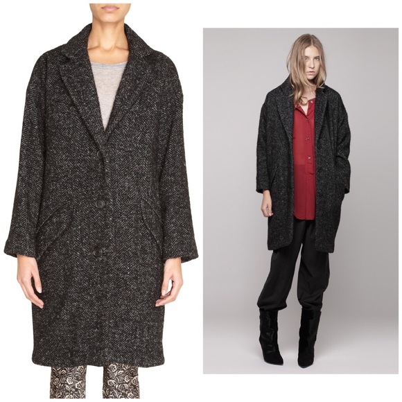 isabel marant herringbone coat