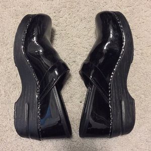 Dansko Patent Black Shoes