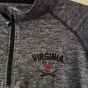 UVA lightweight quarter zip jacket