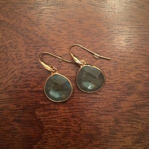 Stella & Dot aquamarine Drop Earrings