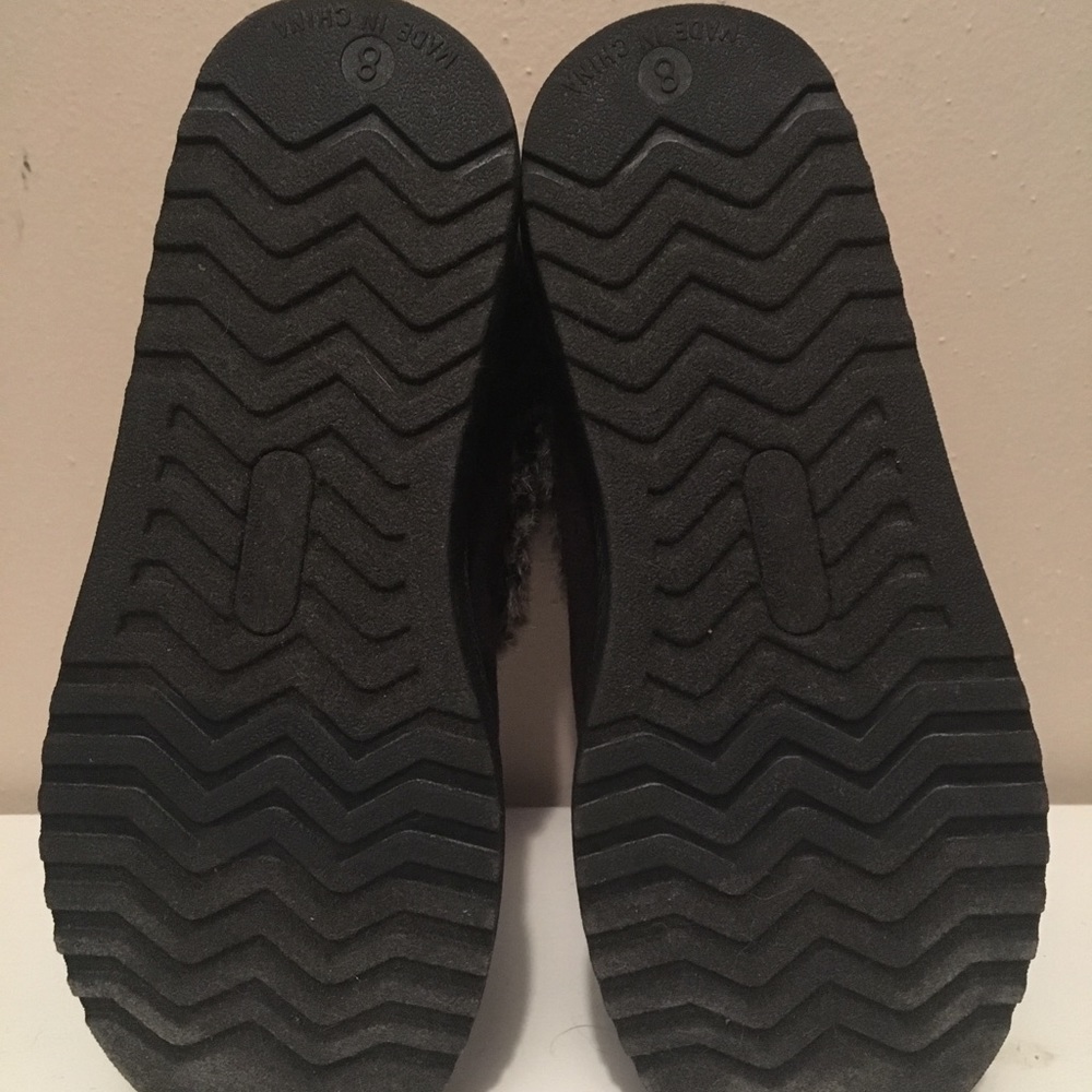 Cutie winter black furry boots