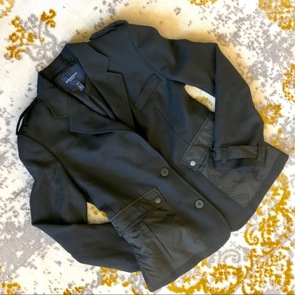 Burberry cargo wool blazer 4 jacket Brit black