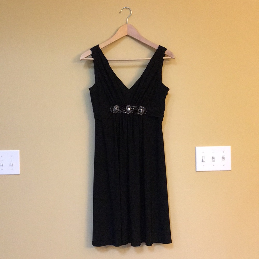 Flowy Evan Picone Black Dress