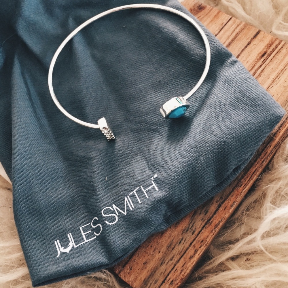 JULES SMITH Pavé Bar and Stone Cuff ✨