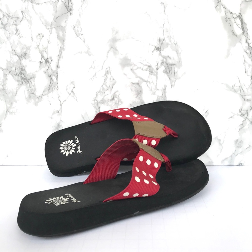 Women’s Yellow Box Flip Flops