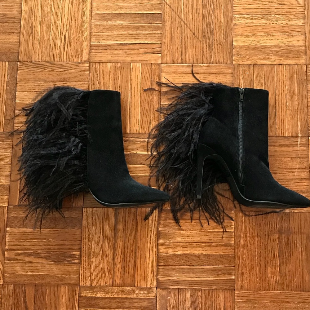 Jeffrey Campbell Vain-Feather Ankle Boots