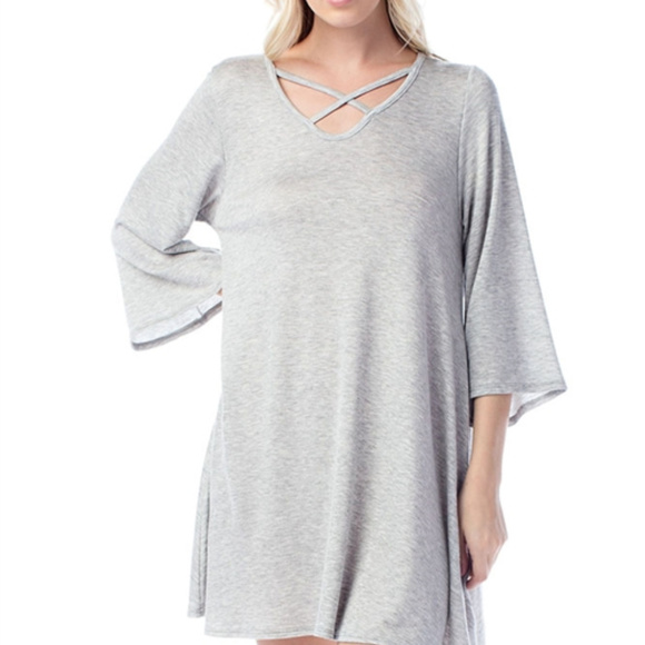 New!   Heather Gray Tunic Dress - Picture 2 of 2