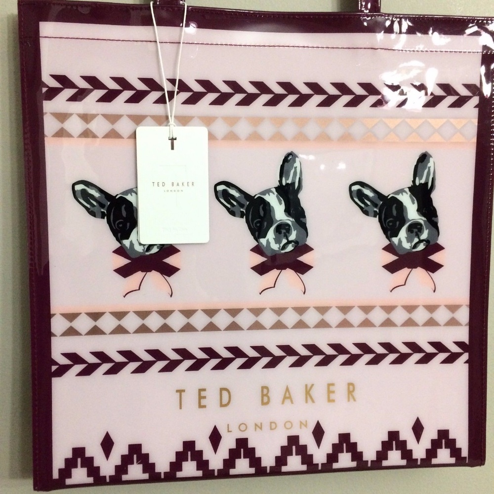 NEW TED BAKER Large Icon Tote PVC Dog - Picture 2 of 3