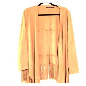 Suede Fringe Jacket