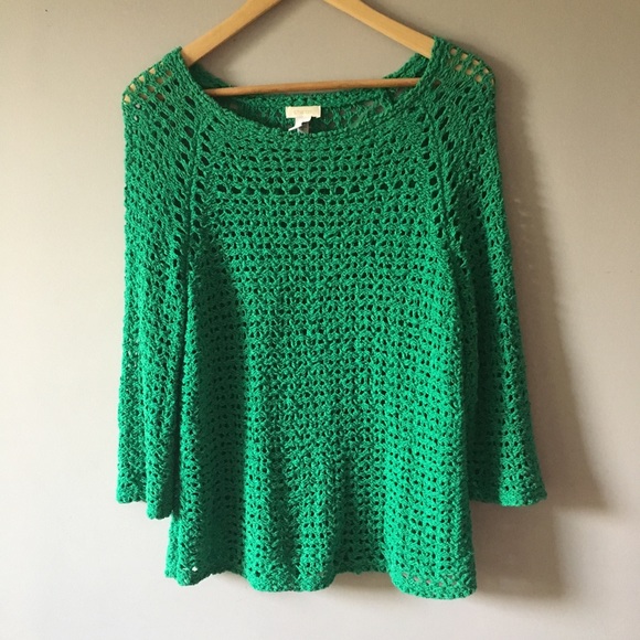 Chico's Sweaters - 🍀Chico’s green knit sweater🍀