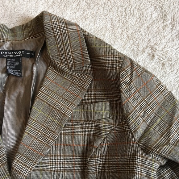Rampage Plaid Blazer - Picture 4 of 7