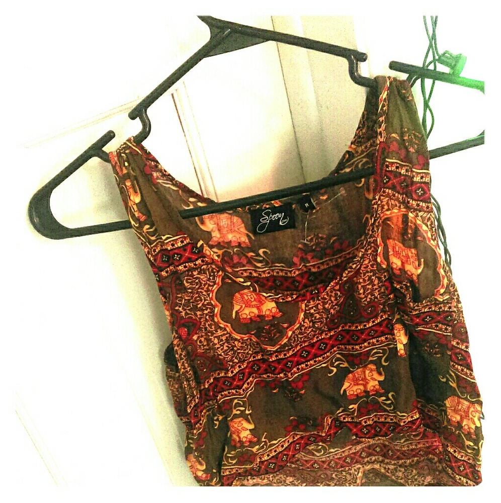 SOLD Flowy festival crop top