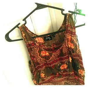 SOLD Flowy festival crop top