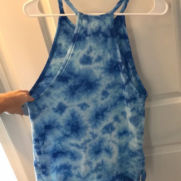 Blue Tie Dye Tank Top - Picture 3 of 7