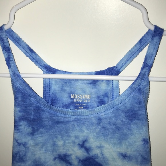 Blue Tie Dye Tank Top - Picture 6 of 7
