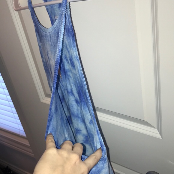 Blue Tie Dye Tank Top - Picture 7 of 7