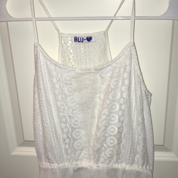 White Lacy Front Dress - Picture 3 of 5