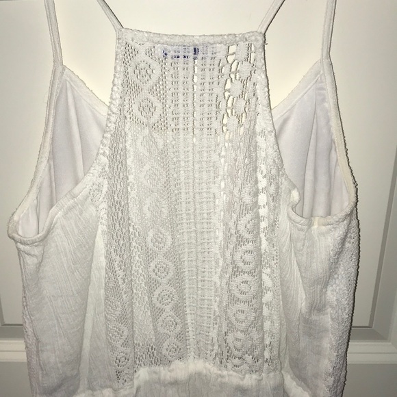 White Lacy Front Dress - Picture 5 of 5