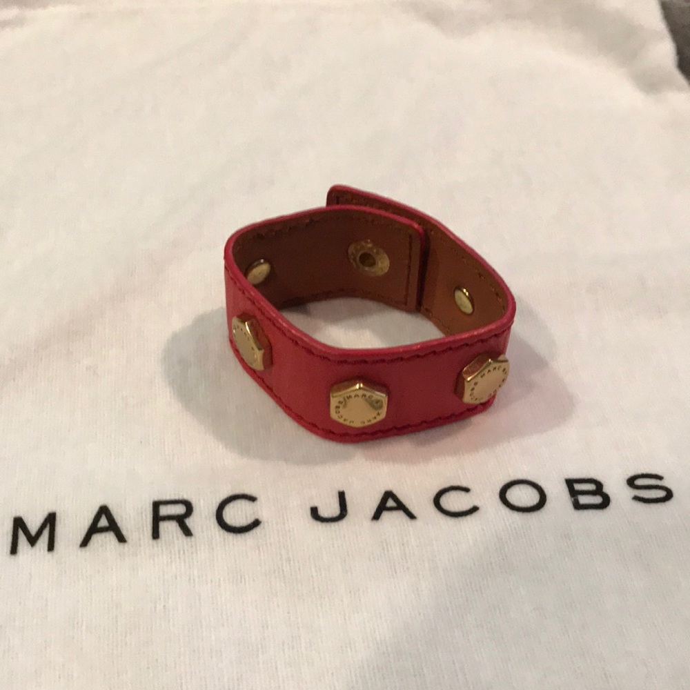 Marc by Marc Jacobs Red Leather Bracelet