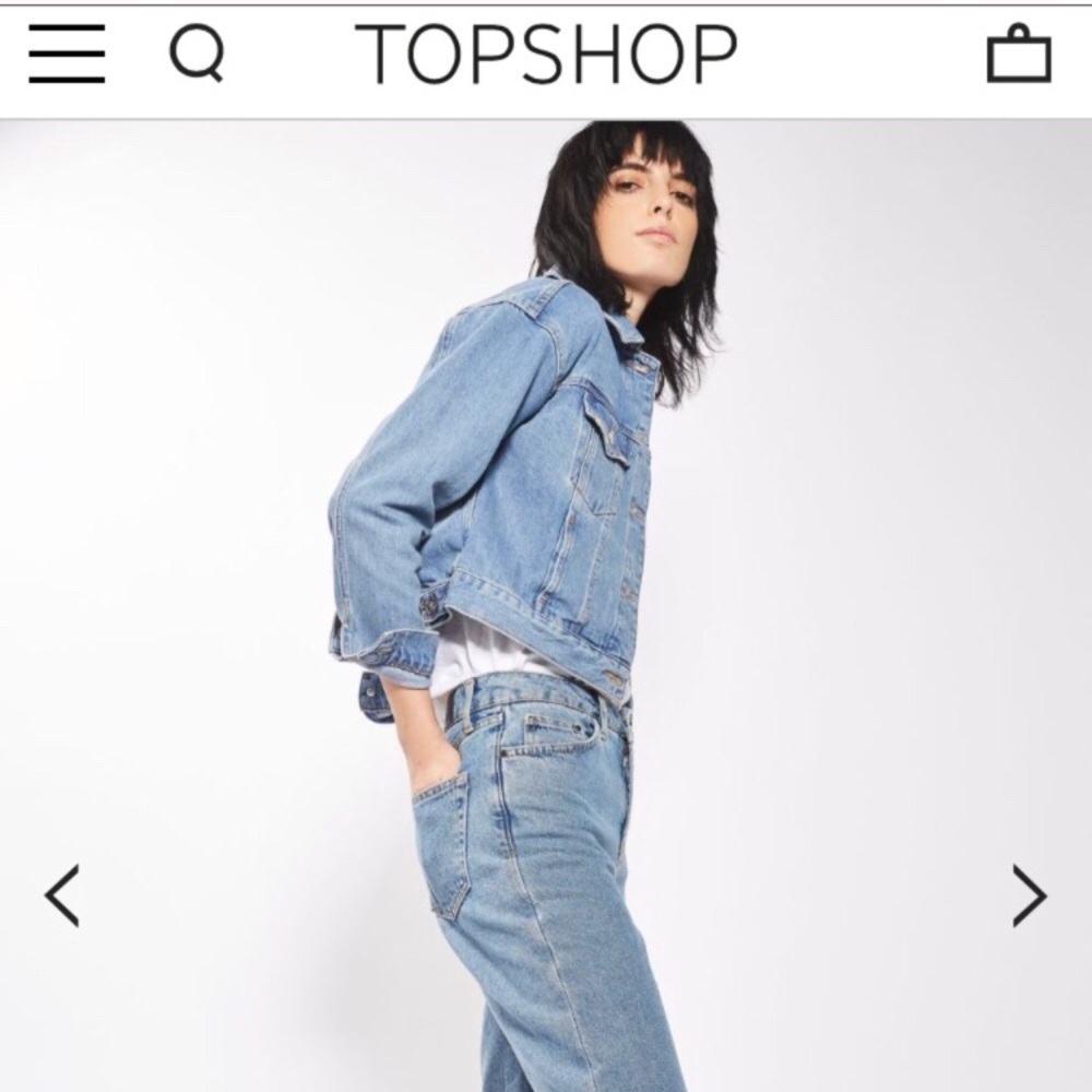 Topshop Moto fitted denim jacket