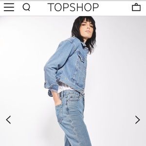 Topshop Moto fitted denim jacket