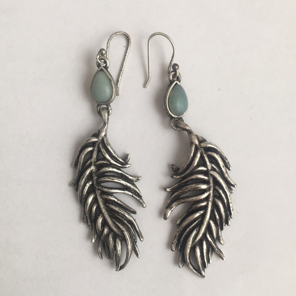 Free People feather earrings