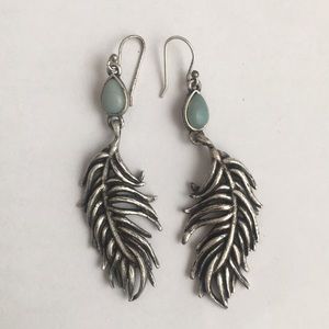 Free People feather earrings
