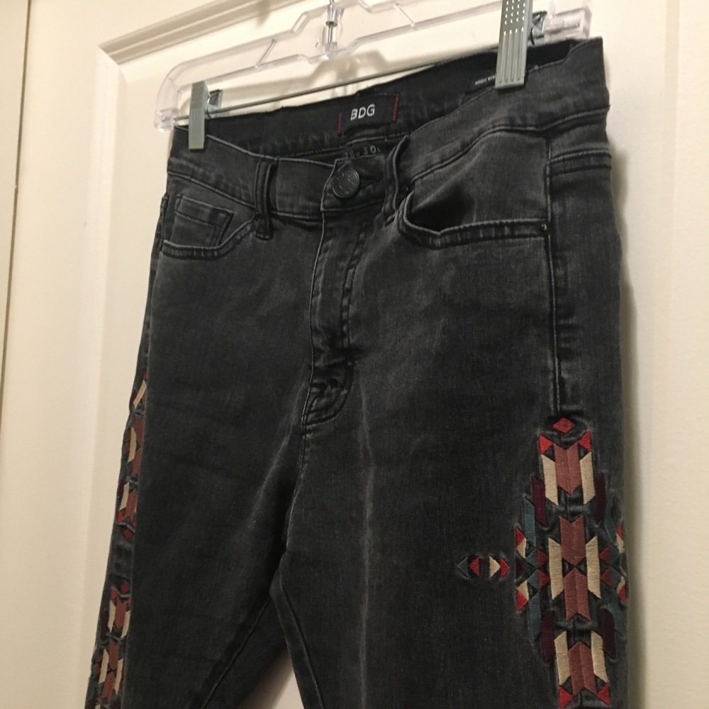 BDG Embroidered high waisted jeans