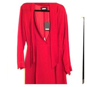 Red Dress with Long Sleeves