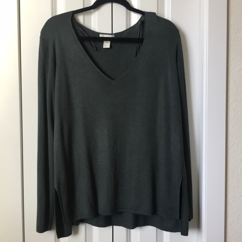 Side Slit Basic Sweater