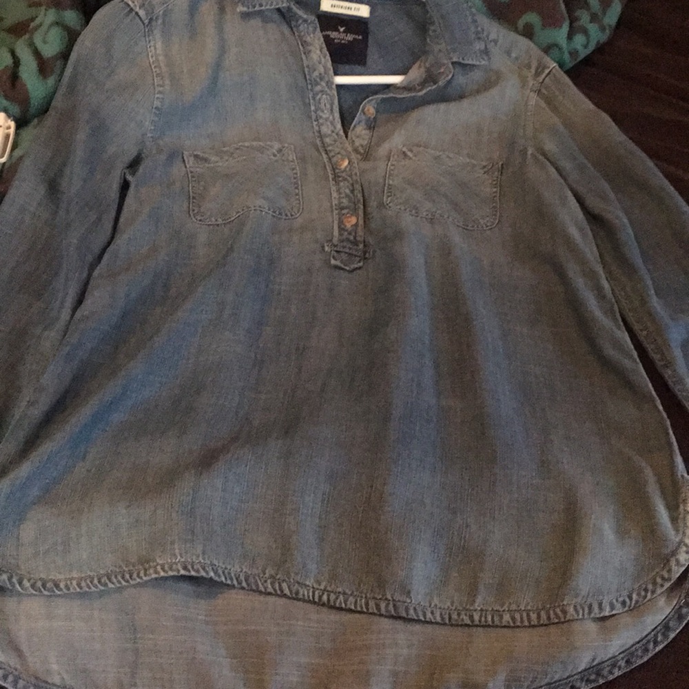 Jean shirt great with leggings