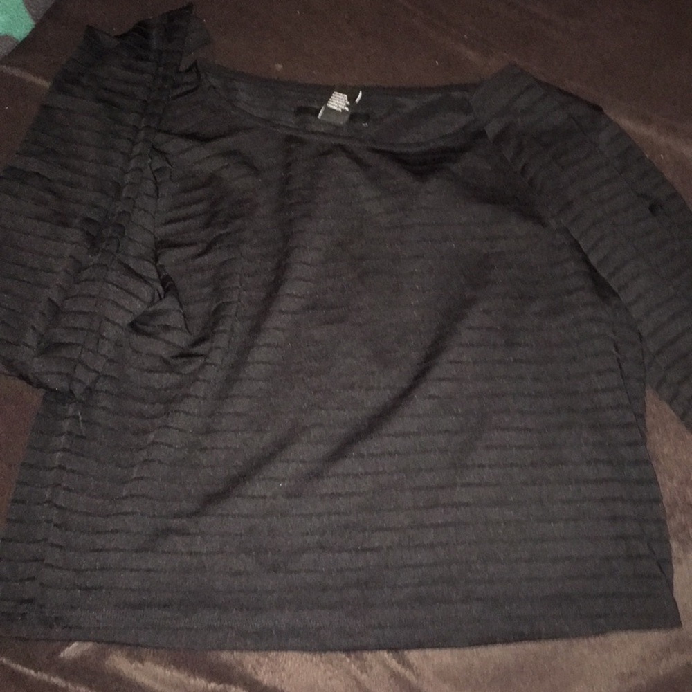 Black see through ish top