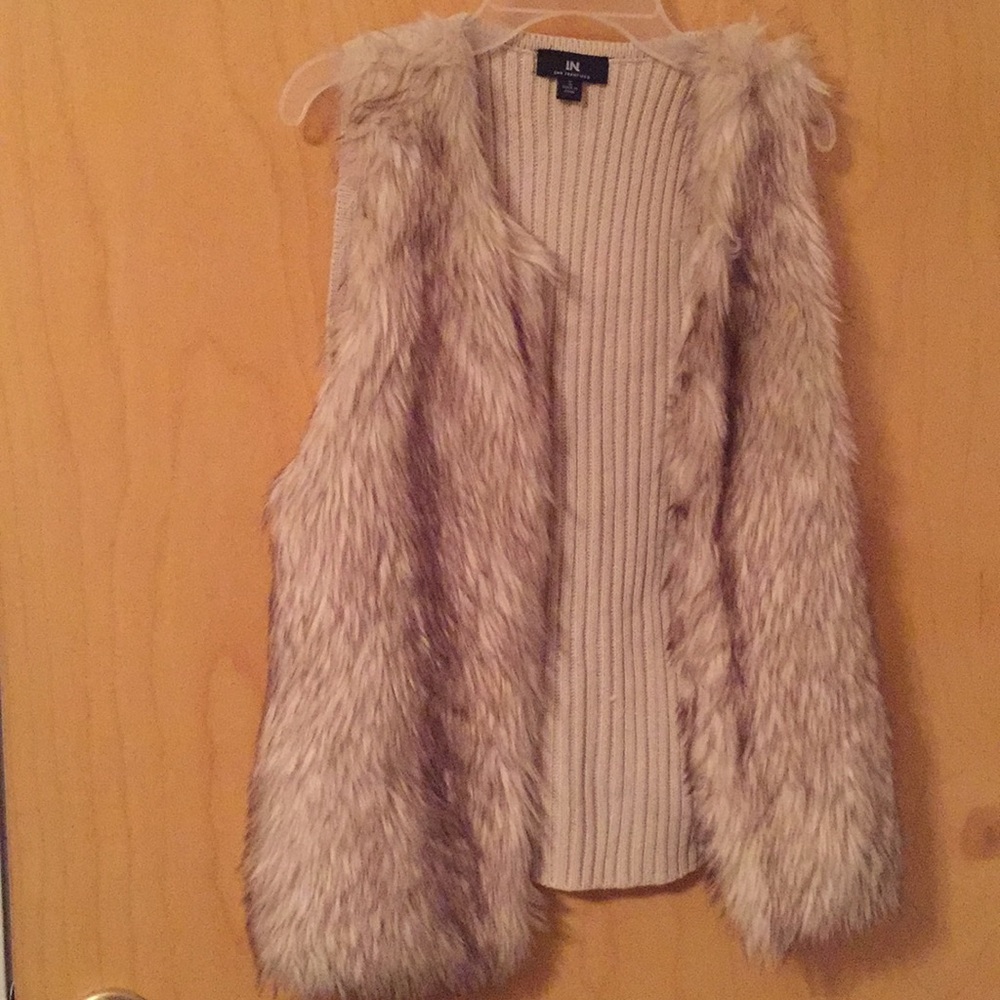 Faux fur vest