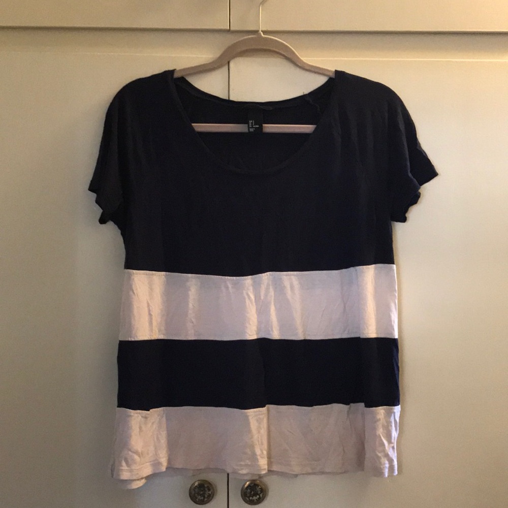 H&M cotton striped tee