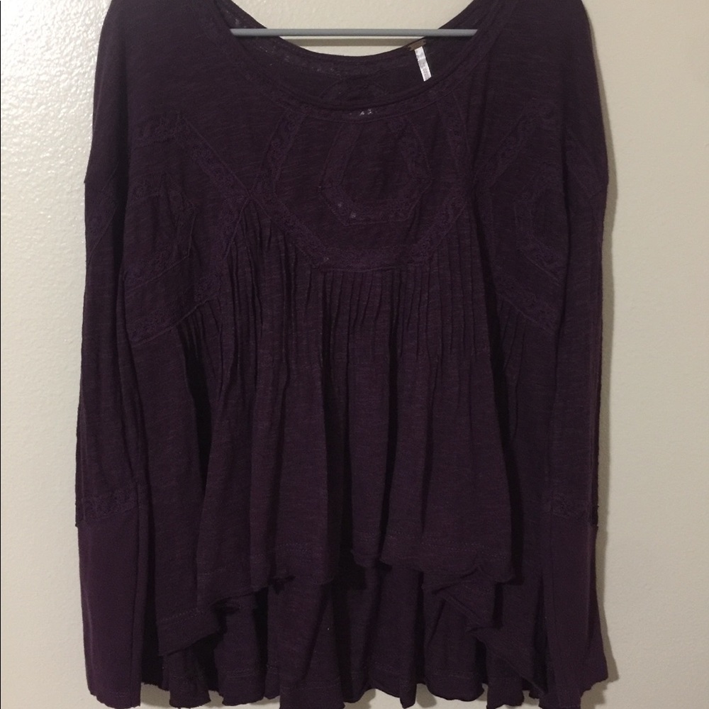 Dark purple Free People long sleeve