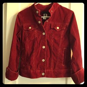 Red corduroy Gap jacket