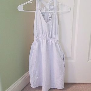 Lauren James Baby Blue Seersucker Dress