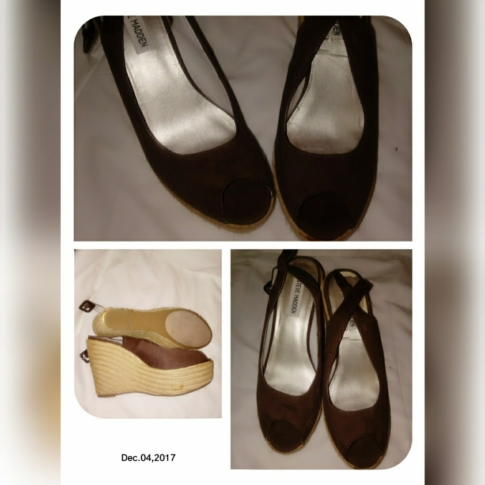 Peep Hole Wedge Sandles (Free with Bundle)