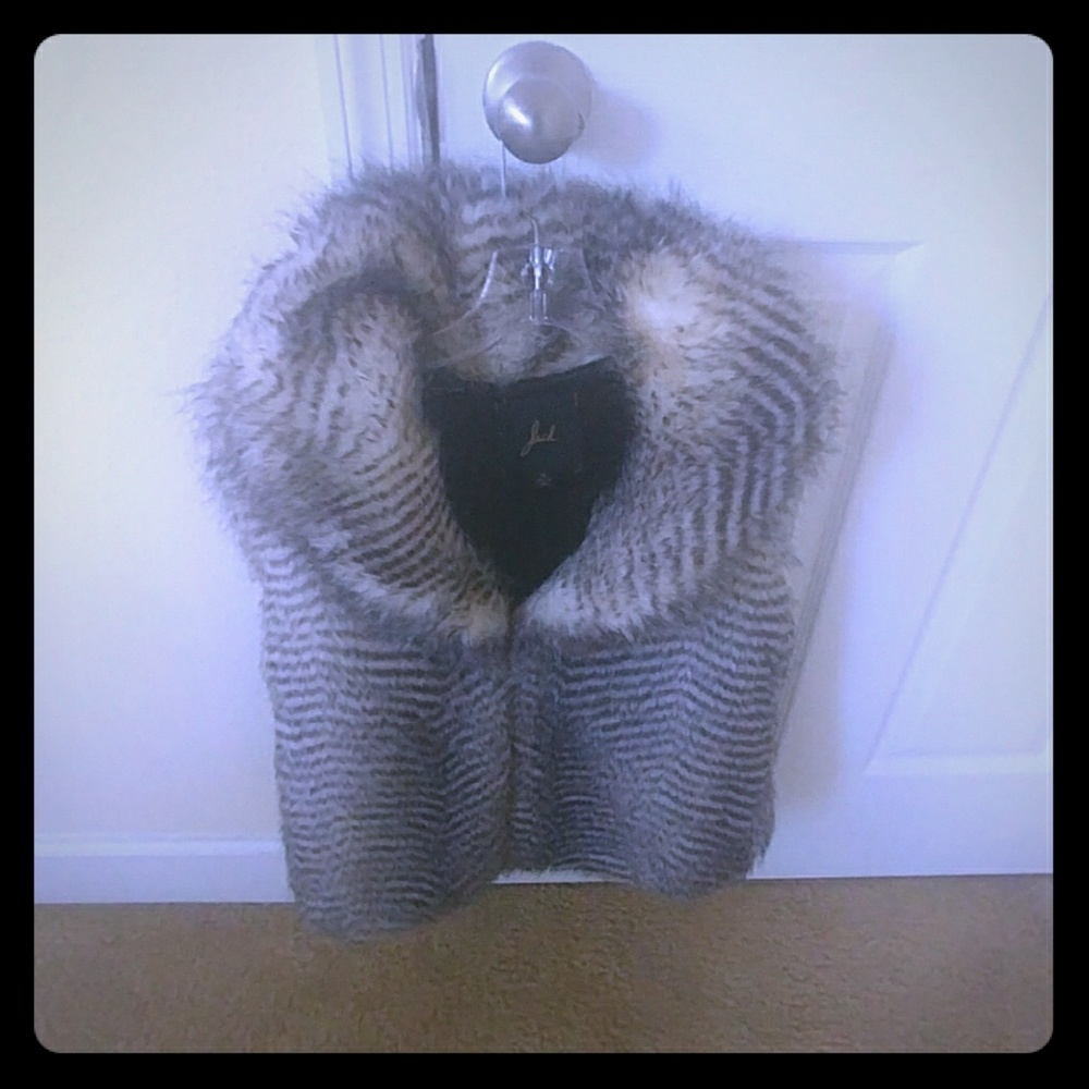 Faux fur vest