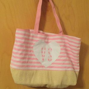 Vs pink beach bag