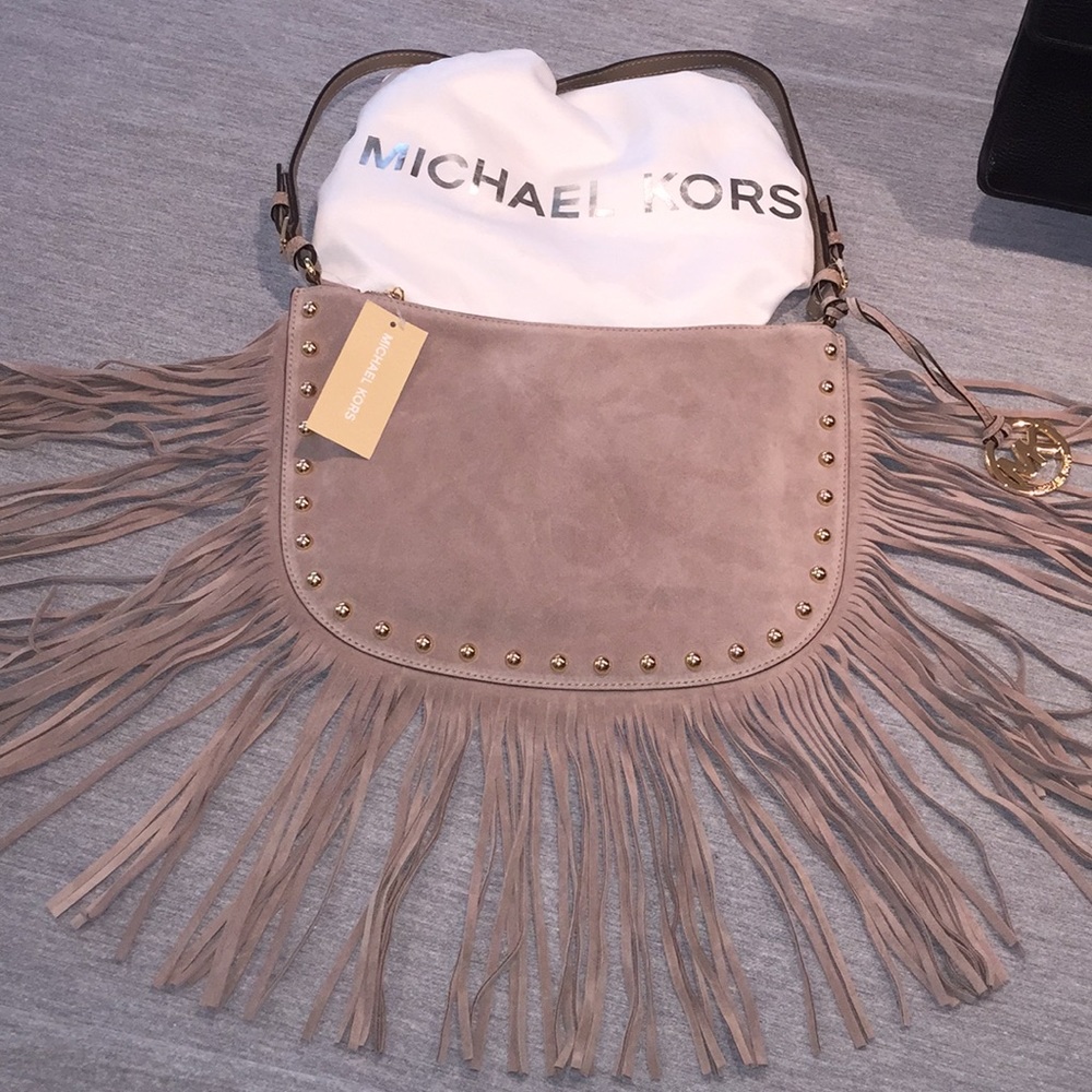 MICHAEL Michael Kors Suede Dakota Dark Taupe