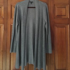 Eileen Fisher gray cardigan.  Size L.