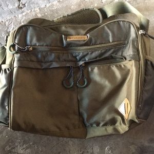 Green Columbia diaper bag