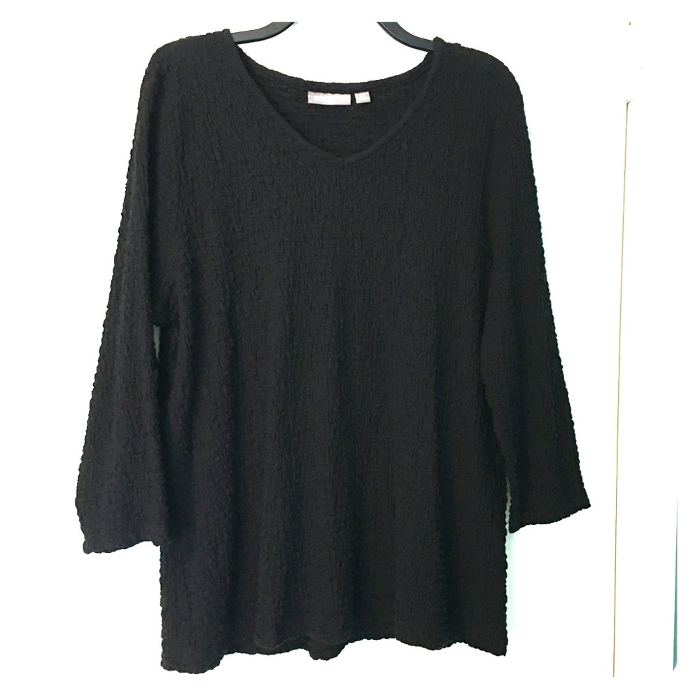 Croft & Barrow Stretch Waffle Textured Top 2X plus