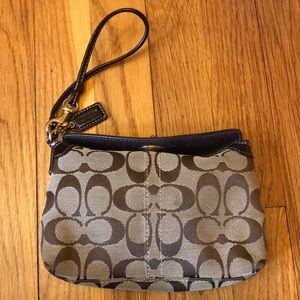 Brown Coach Wristlet