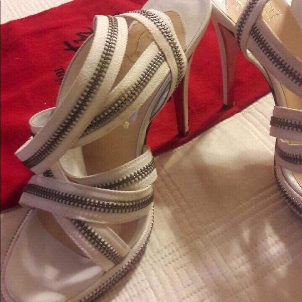 Christian Louboutin zip heels