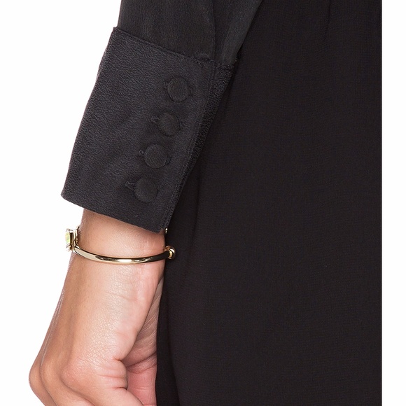 Anine Bing Long sleeve Silk Dress XS black - Picture 3 of 5