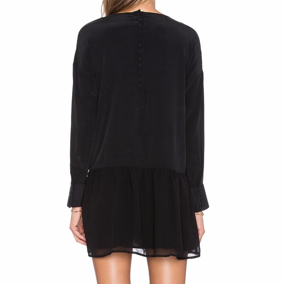 Anine Bing Long sleeve Silk Dress XS black - Picture 2 of 5