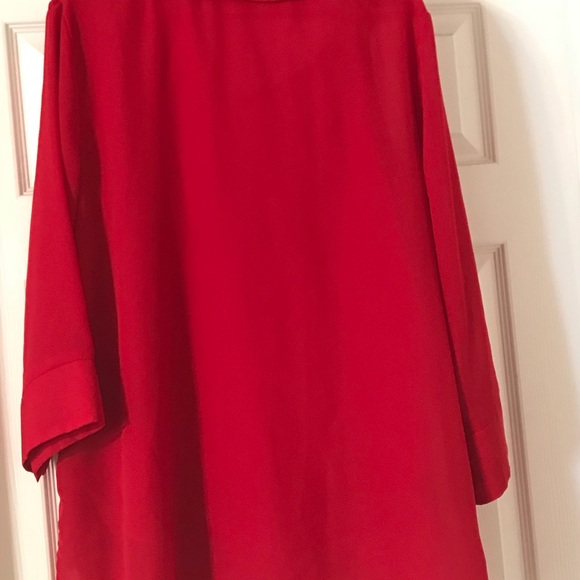 Red White Stag 2 in 1 Casual/Career Blouse 18W/20W - Picture 3 of 4