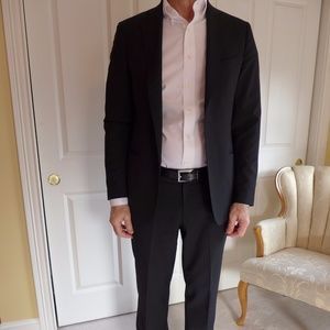 Bloomingdale's Men's Suit Made in Italy,  Black